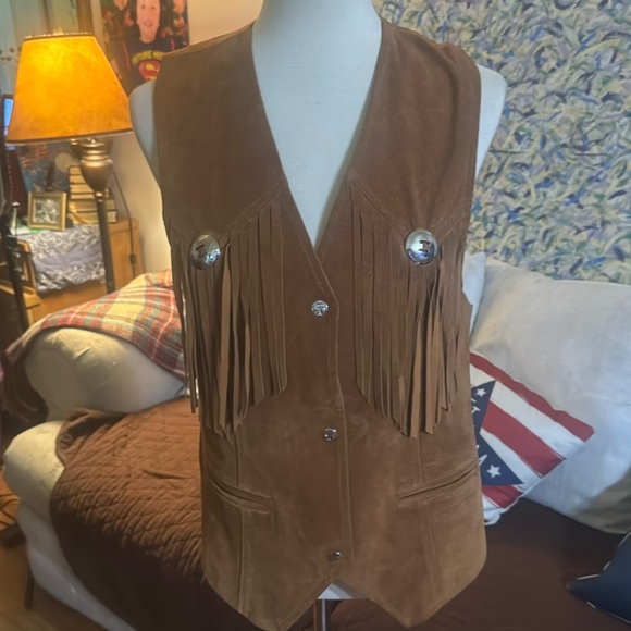 Monicas Jackets & Blazers - MONICAS 100% Leather Ladies Vest Medium